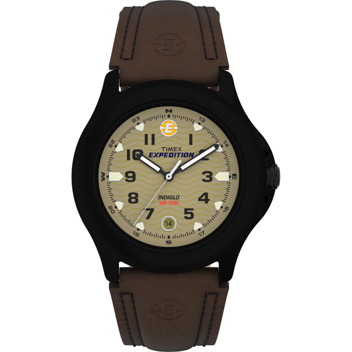 T47012 Expedition para Hombre Pulsera de Cuero Análogo 40 mm
