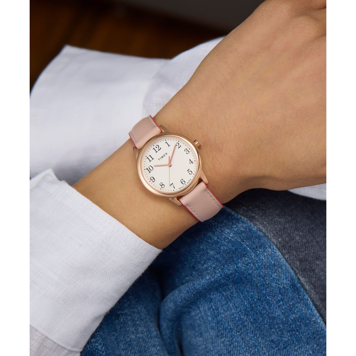 TW2R62800 Reloj Timex Easy Reader para Mujer 30 mm Banda de Cuero