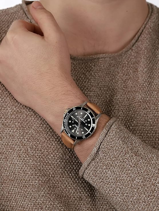 TW2U55600 Timex Navi XL de caballero pulsera de cuero 41 mm