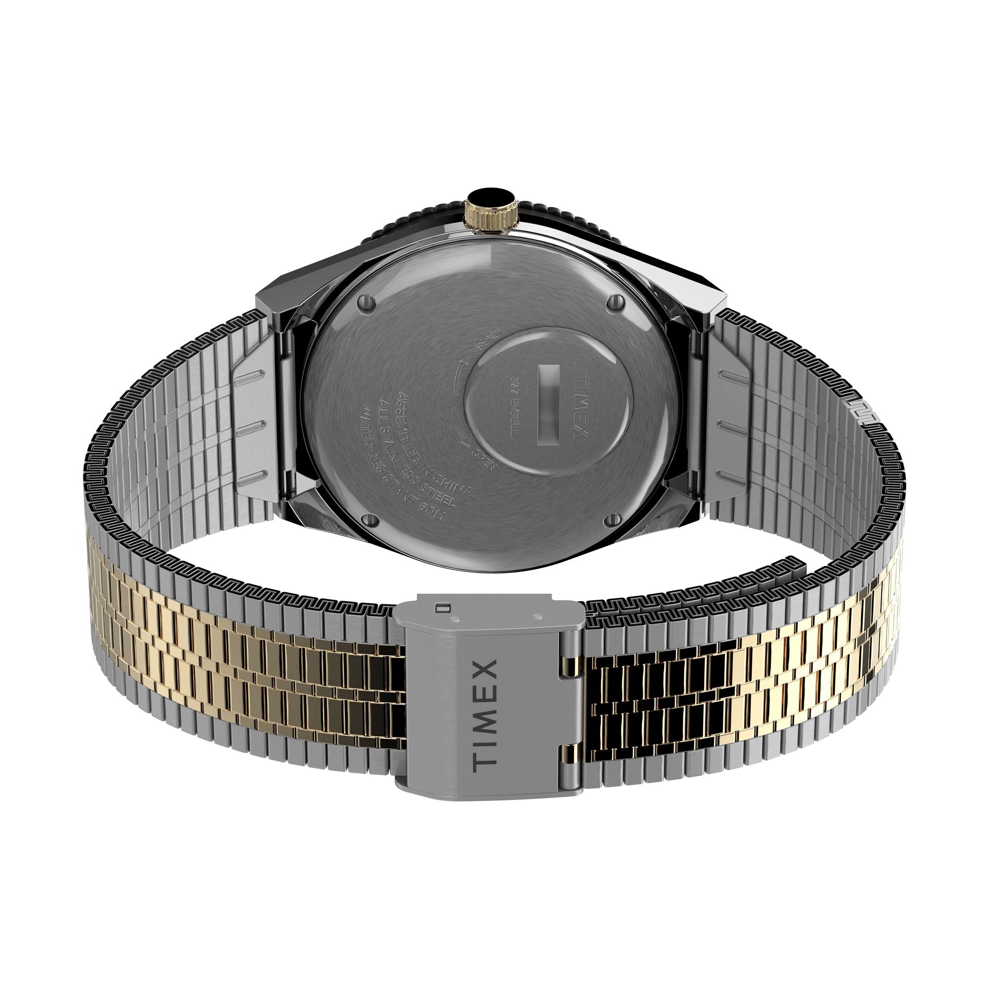 TW2V18500 Reloj Timex Q Timex Reissue de hombre pulsera de metal 38 mm