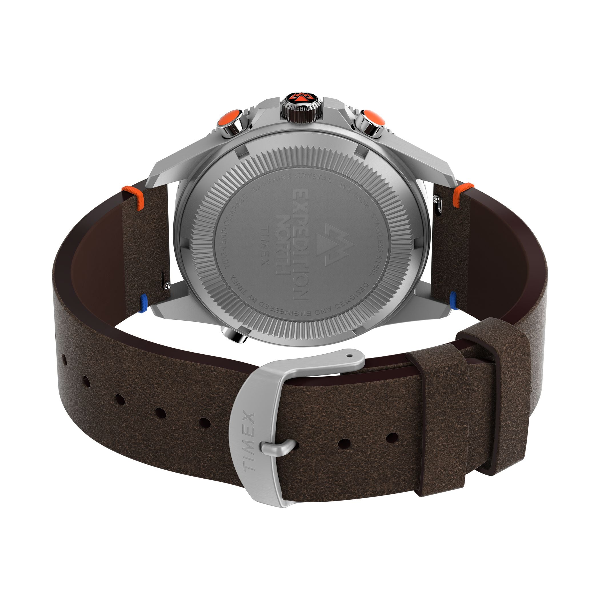 TW2V64400 Expedition Compass de hombre banda de piel