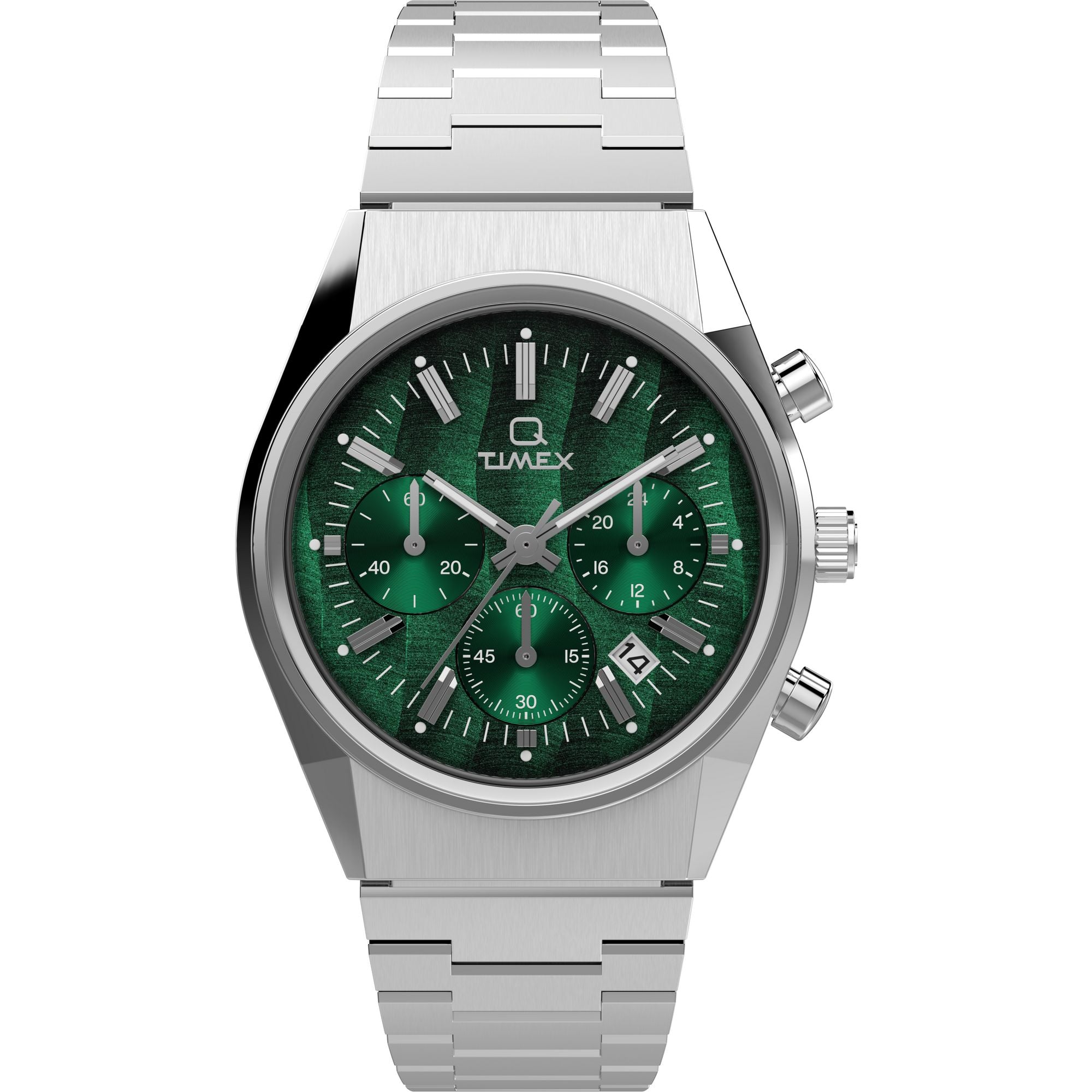 TW2W33600 Timex Q Falcon Eye de caballero banda de metal 40 mm