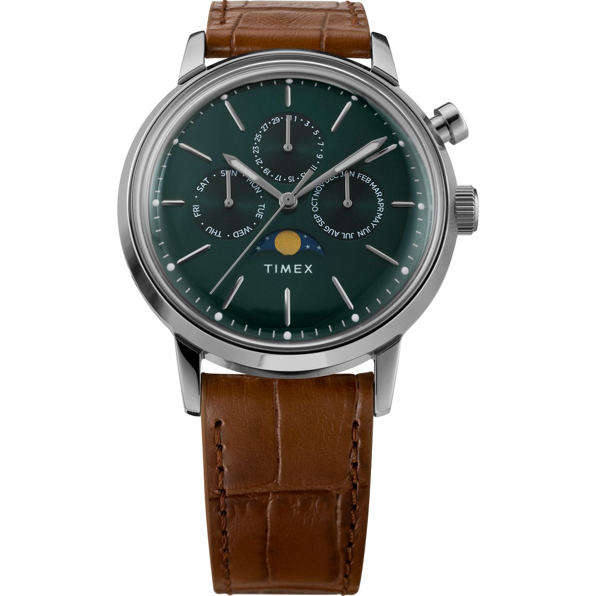 TW2W51000 Marlin Moon Phase de hombre correa de cuero