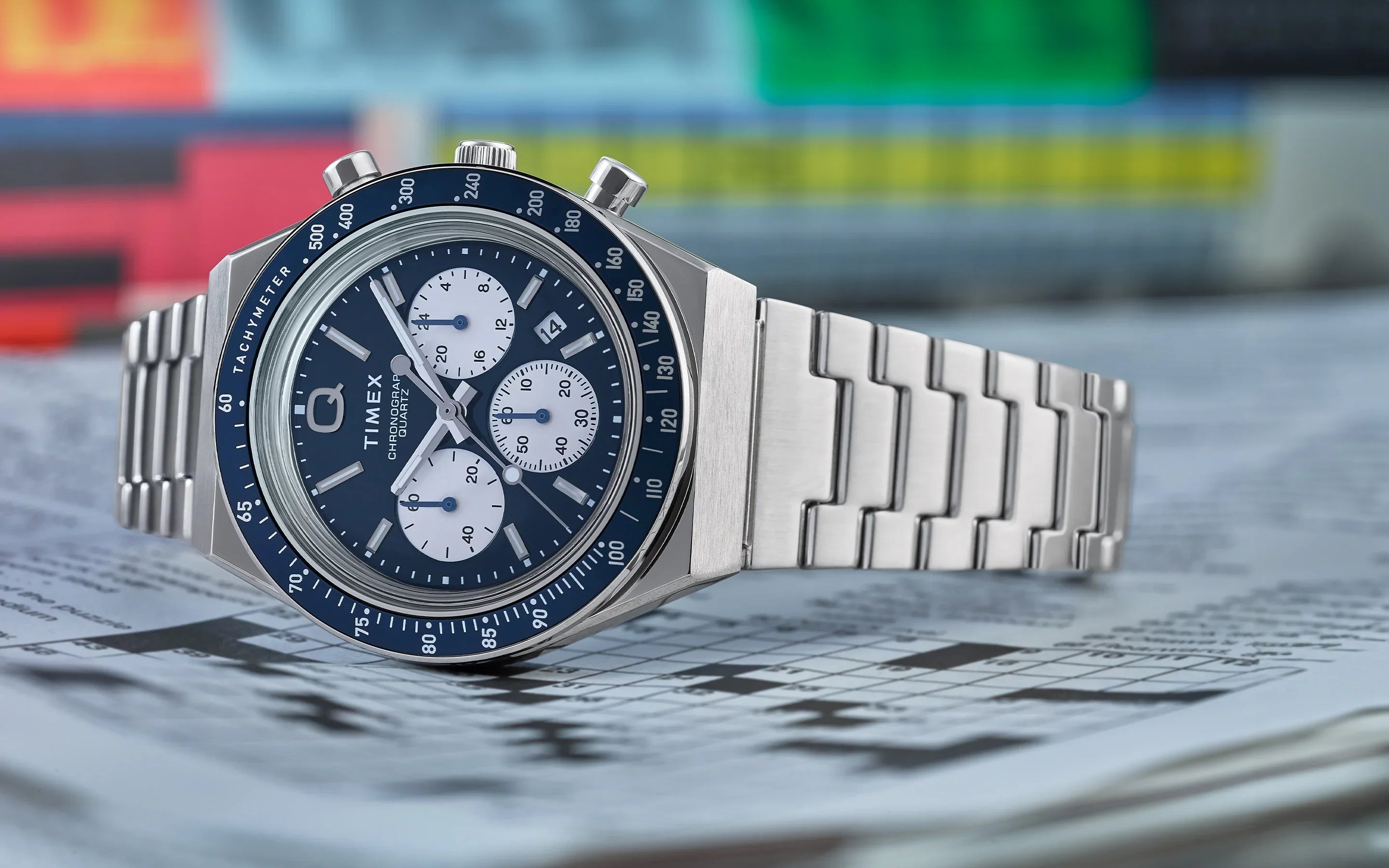 TW2W51600 Timex Q de hombre pulsera de metal