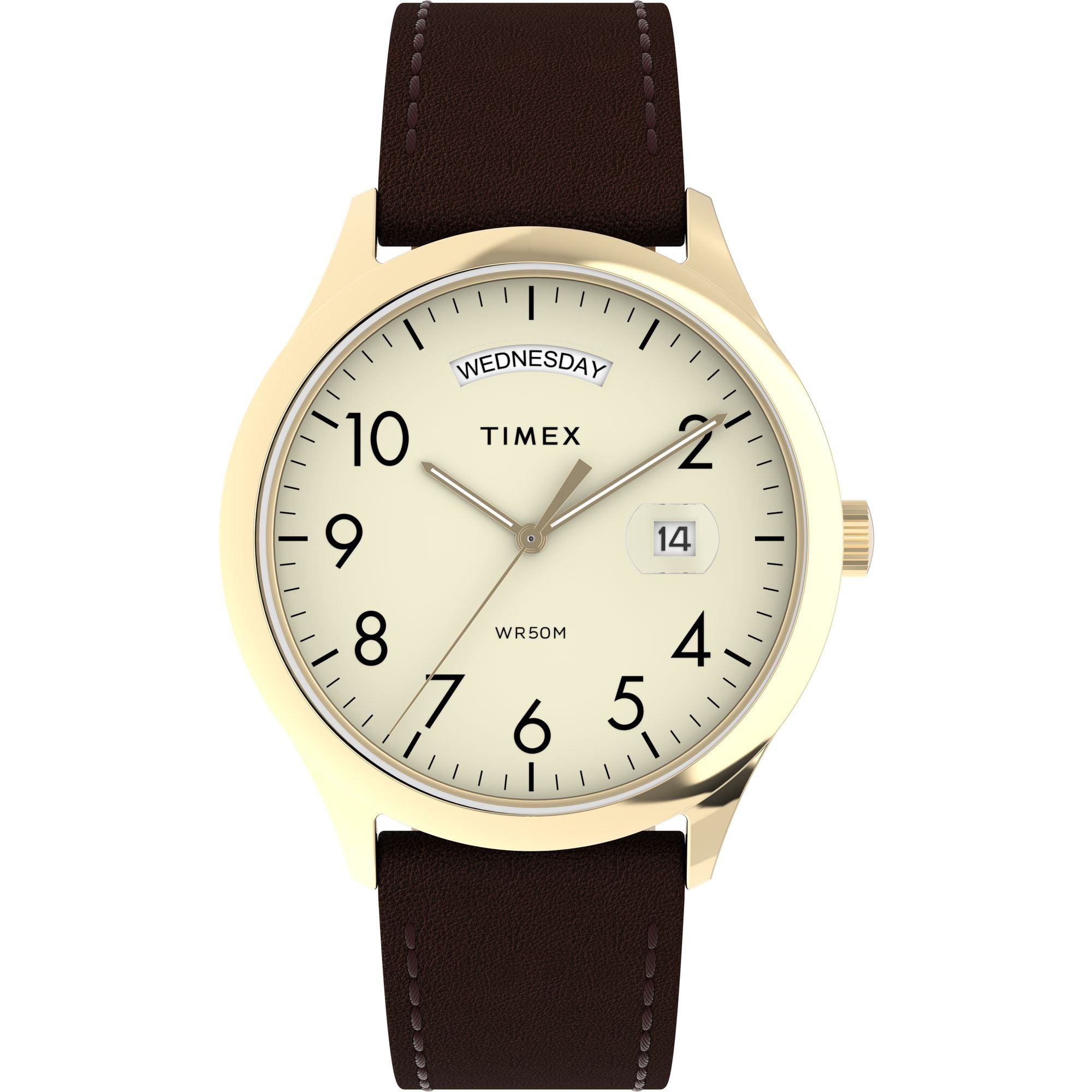 TW2W68400 Modern Easy Reader de hombre pulsera de piel 40 mm