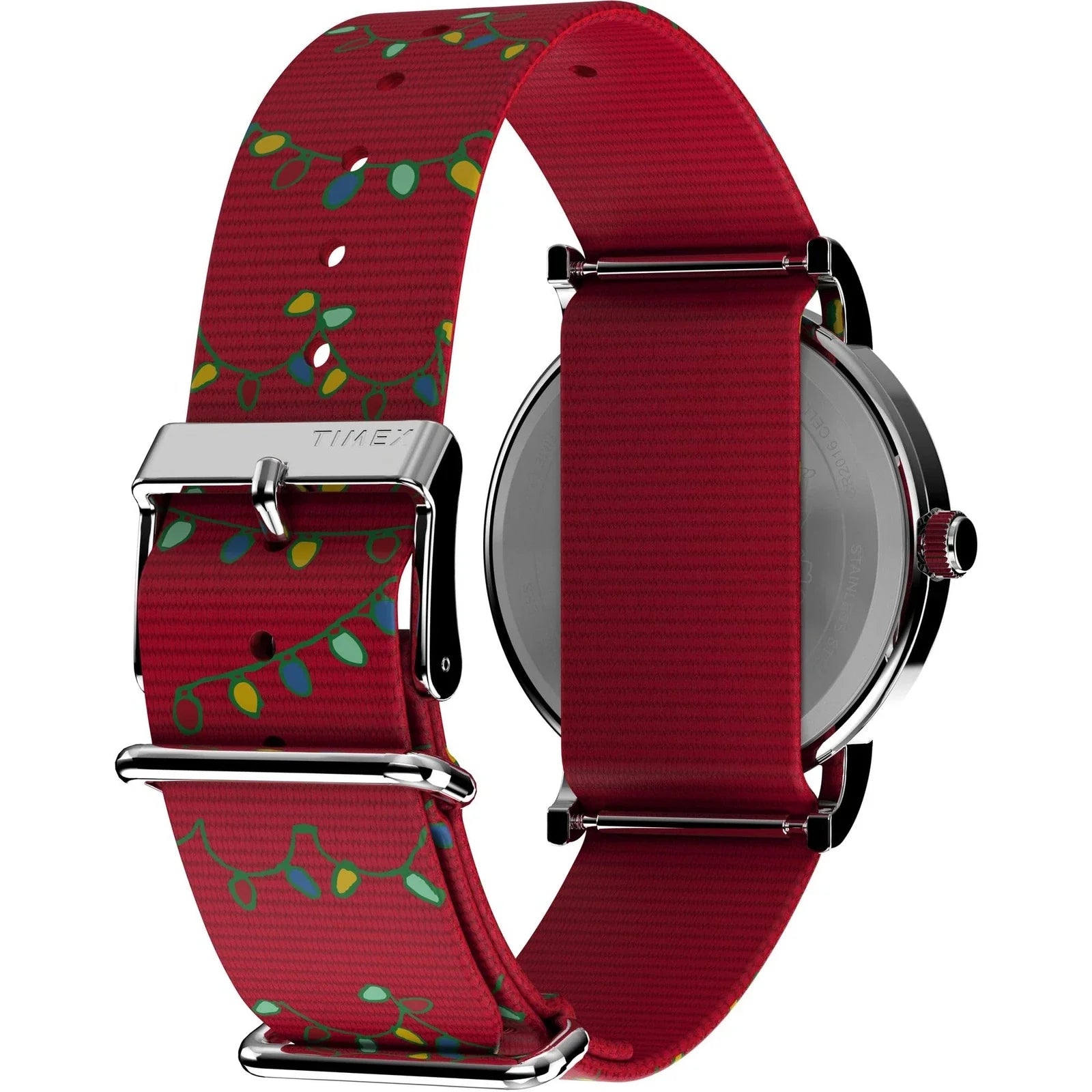 TW2W80800 x Peanuts Snoopy Holiday Unisex pulsera de tela 38 mm