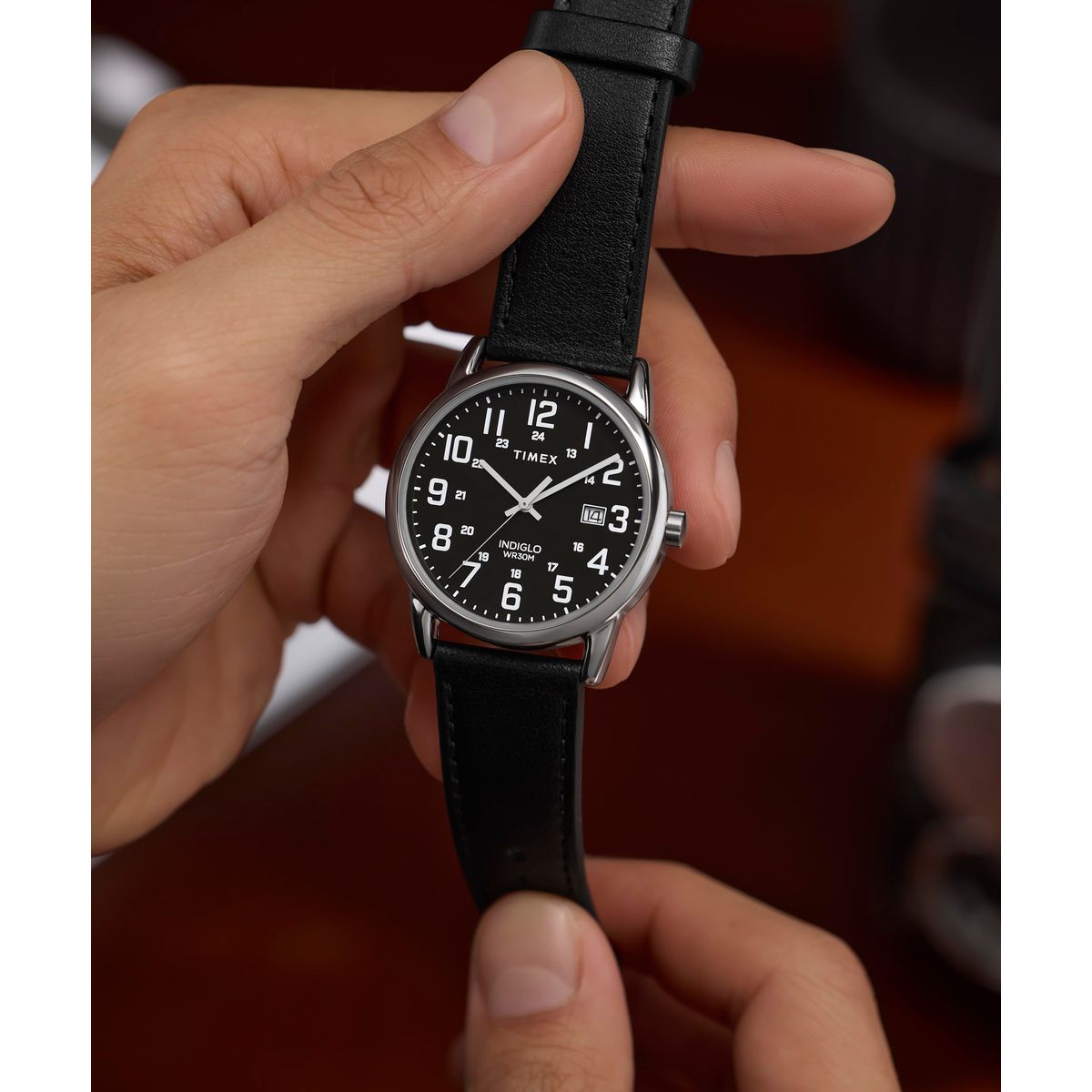 TW2Y12800 Easy Reader de hombre correa de cuero