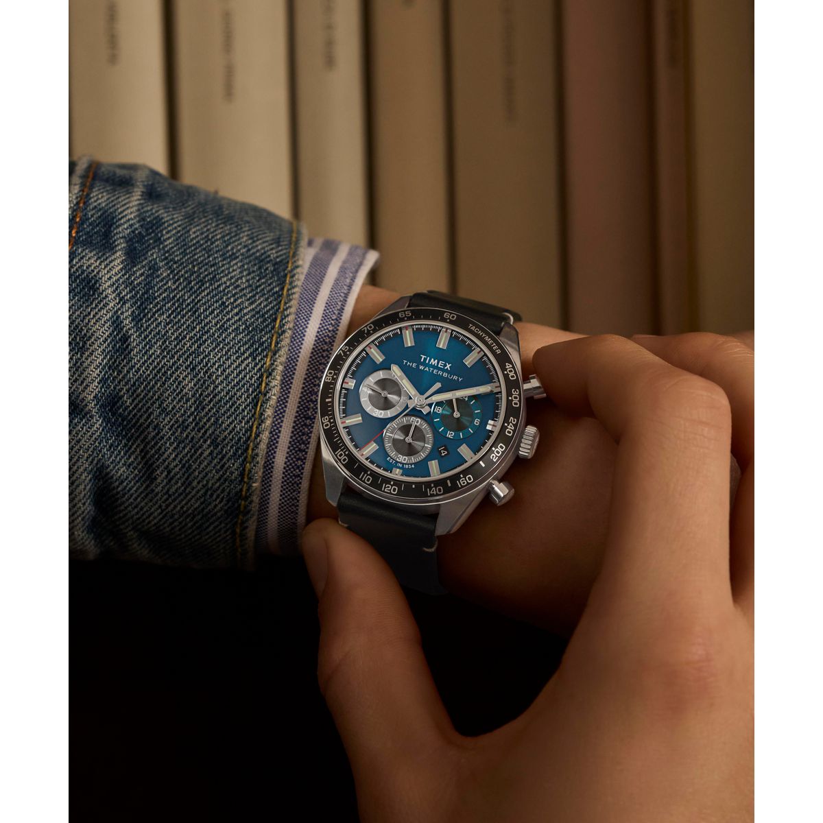 TW2Y18600 Waterbury de hombre correa de piel