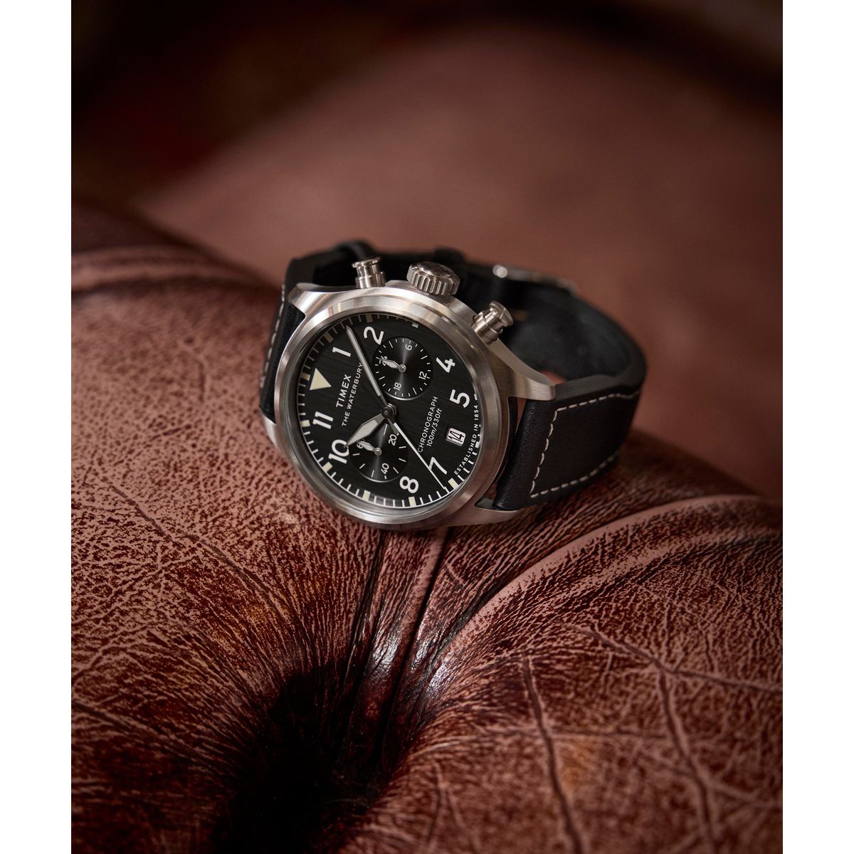 TW2Y19000 Waterbury Ace de hombre correa de piel