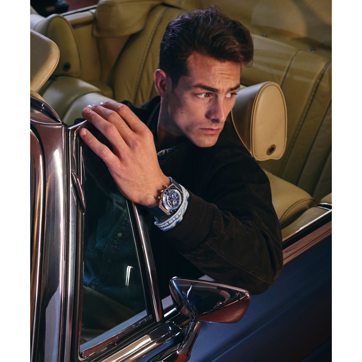 TW2Y36100 Timex Q de hombre correa de cuero