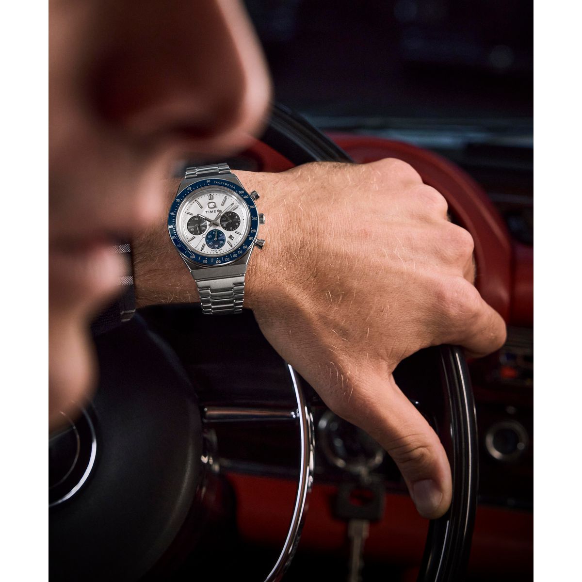 TW2Y36200 Timex Q de hombre correa de metal