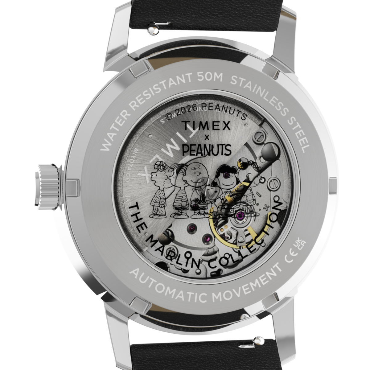 TW2Y53800 Marlin Soccer Snoopy Peanuts de hombre correa de piel