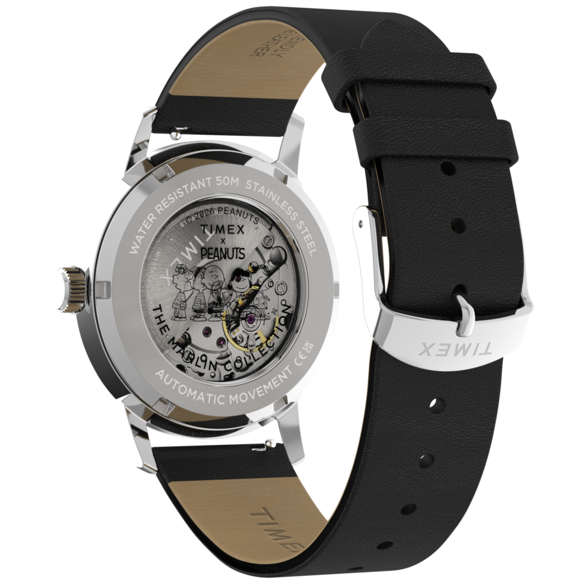 TW2Y53800 Marlin Soccer Snoopy Peanuts de hombre correa de piel