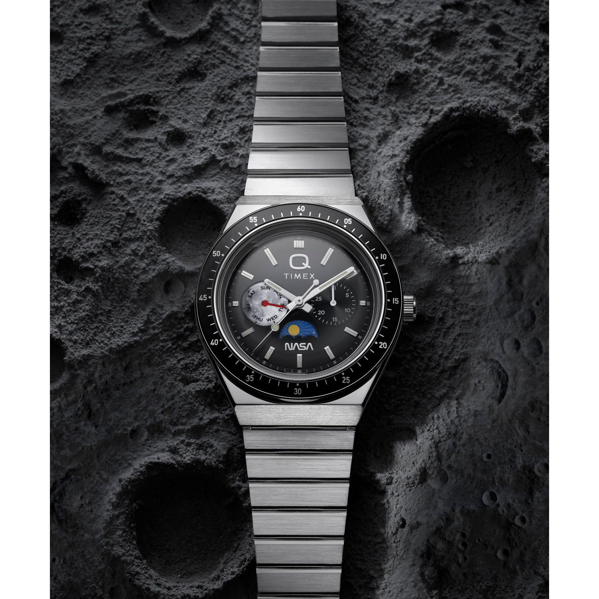 TW2Y56700 Timex Q NASA de hombre correa de metal