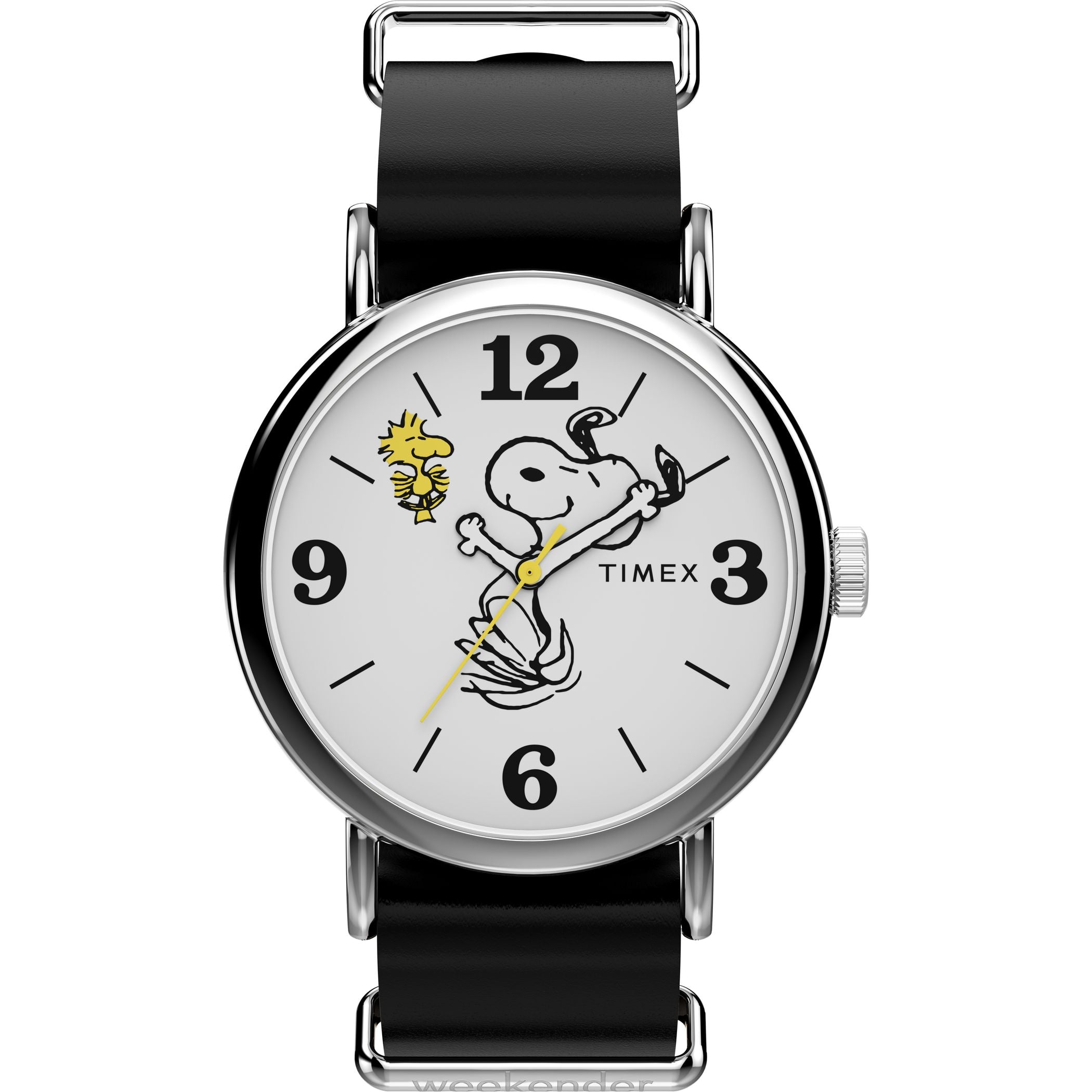 TW2Y60900 Weekender Snoopy Peanuts de hombre correa de piel