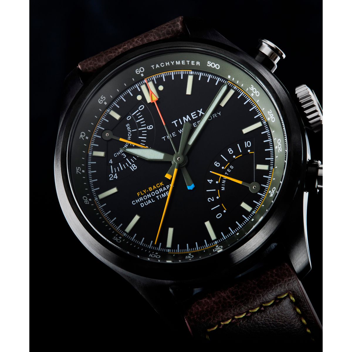 TW2Y70100 Waterbury Ace de hombre correa de cuero