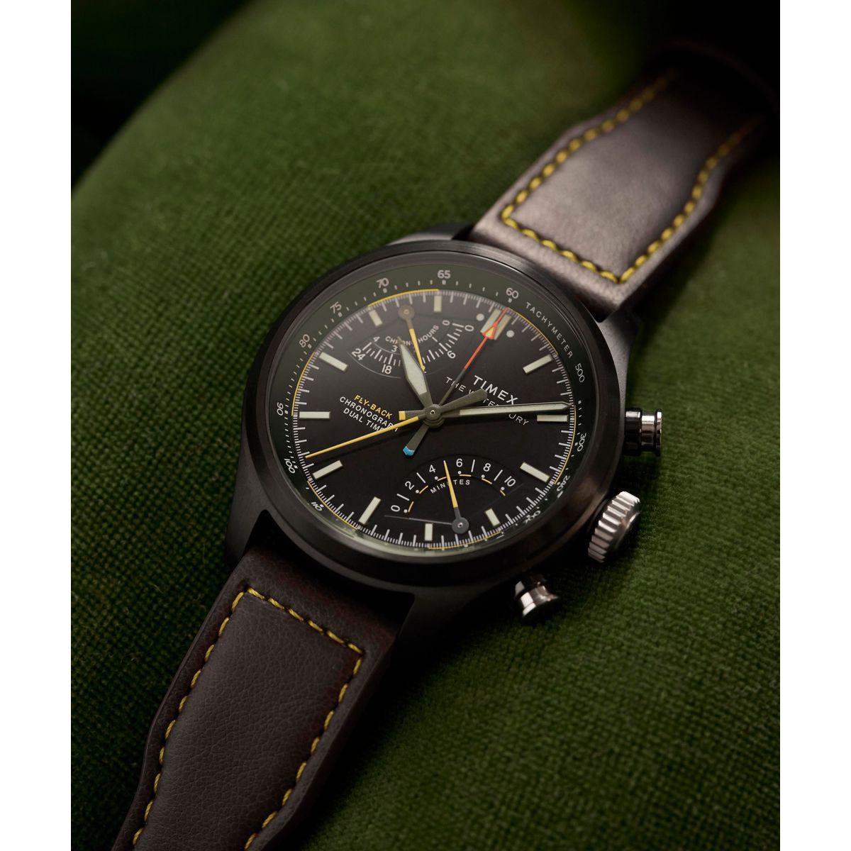 TW2Y70100 Waterbury Ace de hombre correa de cuero