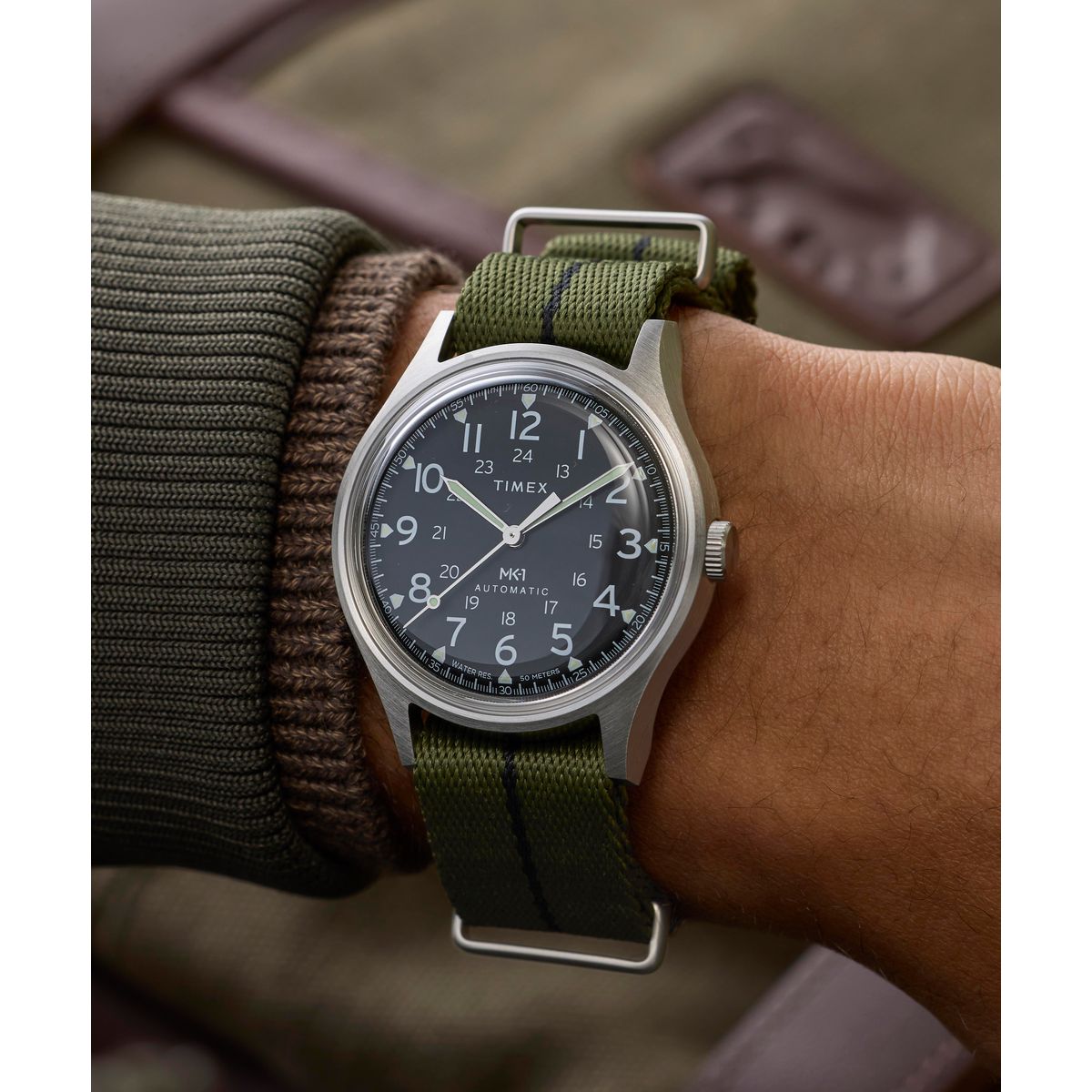 TW2Y71700 MK1 de hombre pulsera de tela 40 mm automático