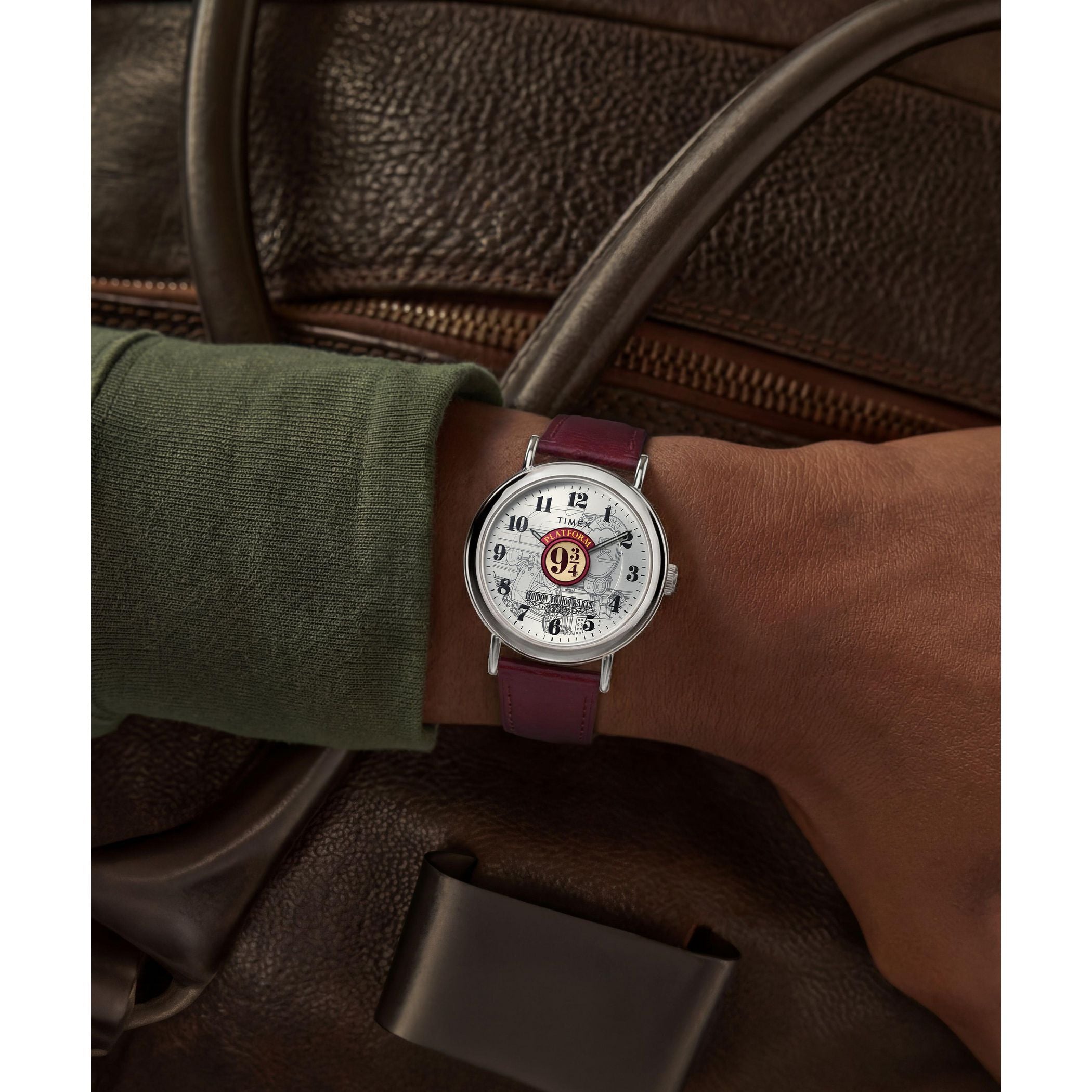 TW2Y76200 Reloj Timex X Harry Potter Weekender Platform 9¾ unisex correa de cuero
