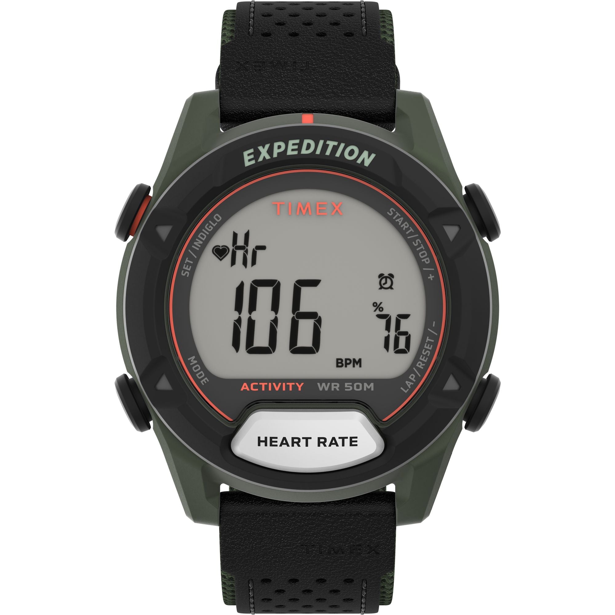 TW4B27000 Expedition Trailblazer de hombre pulsera de cuero 43 mm