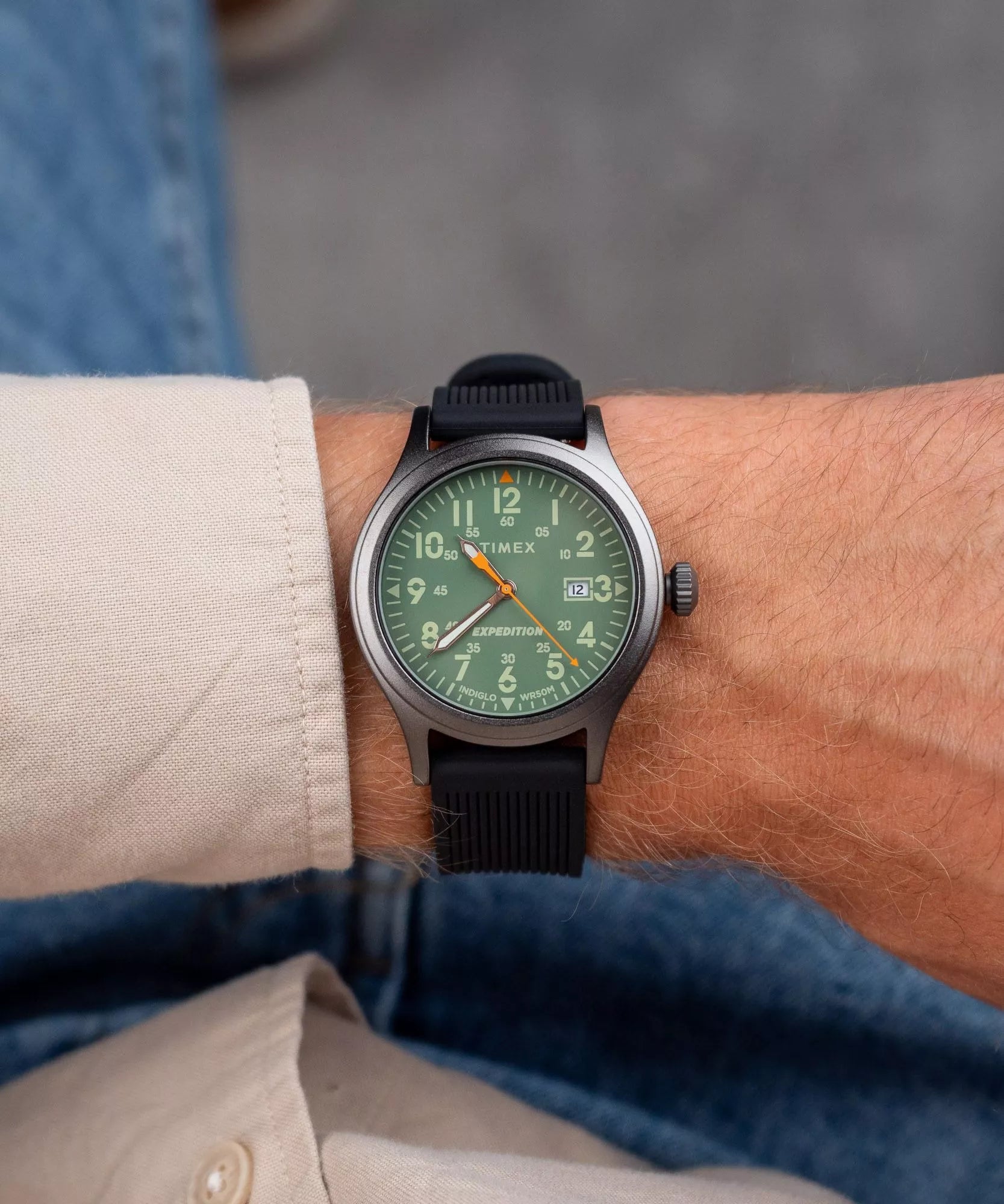 TW4B30200 Timex Expedition reloj para hombre pulsera de caucho 40 mm