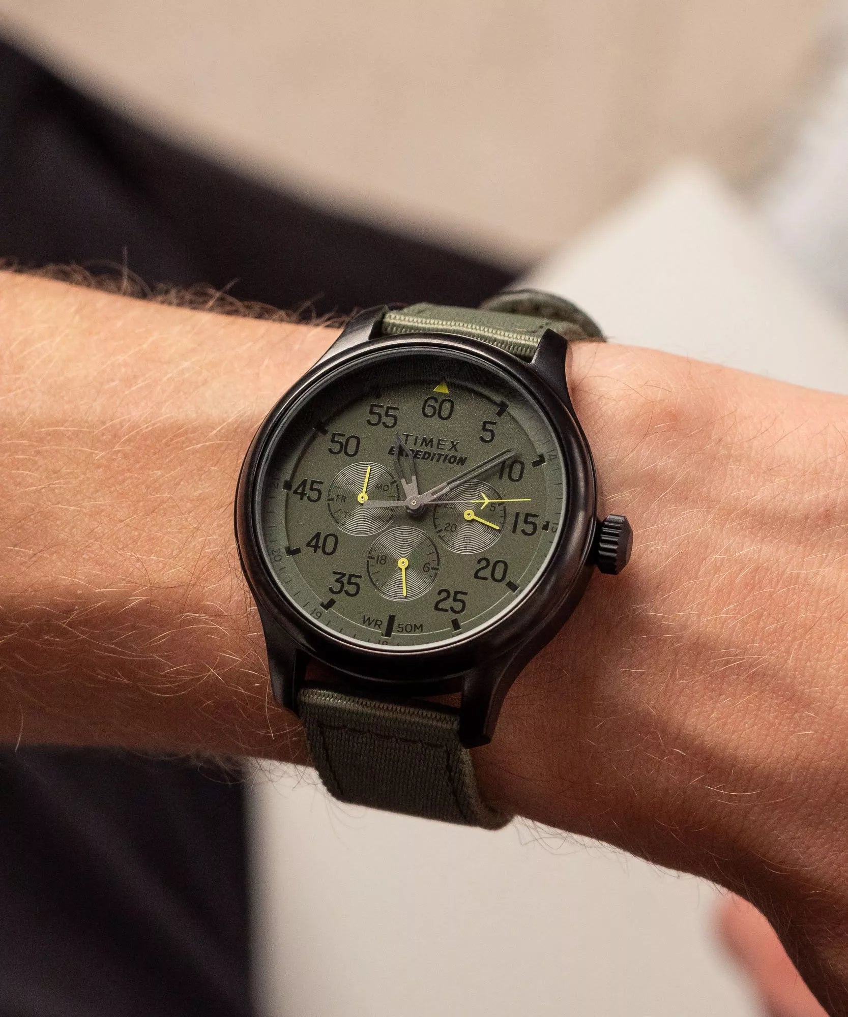 TW4B31000 Timex Expedition reloj para hombre banda de tela estilo militar
