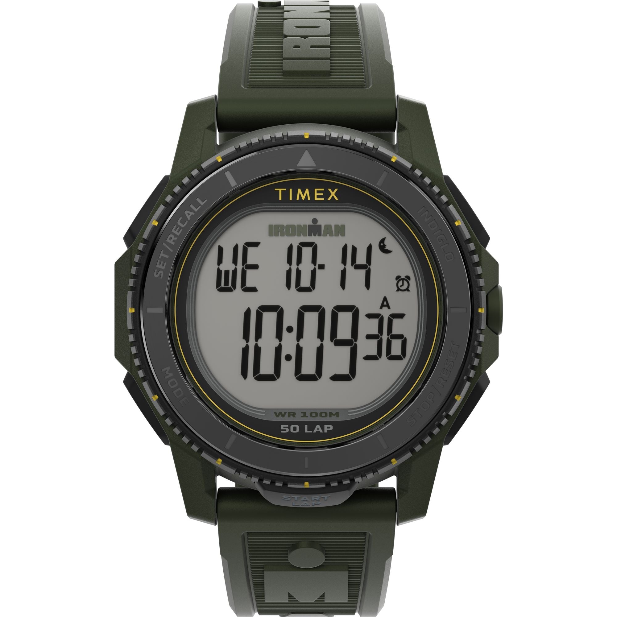 TW5M58000 Ironman Digital Adrenaline de hombre pulsera de caucho 46 mm