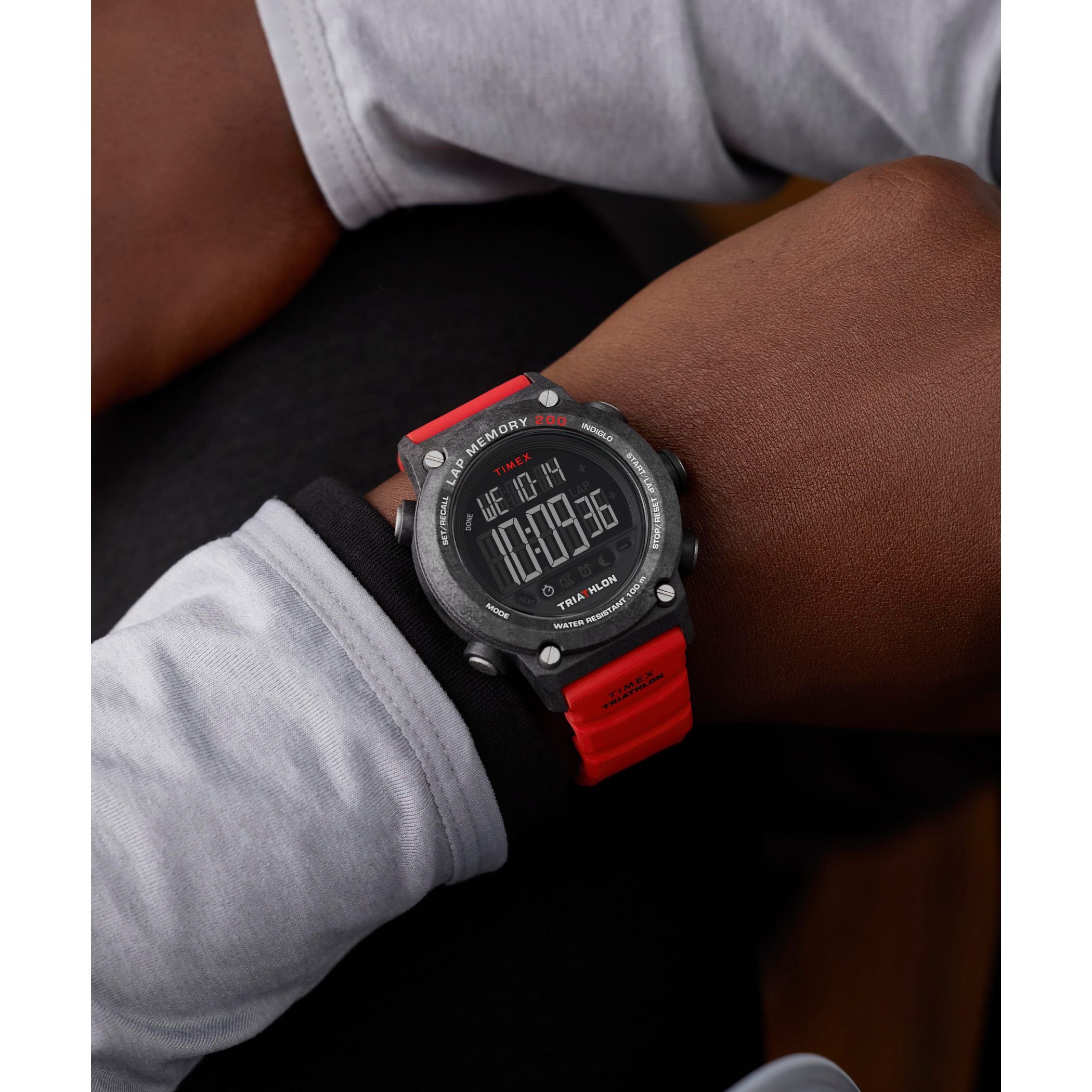 TW5M67000 Triathlon de hombre correa de resina