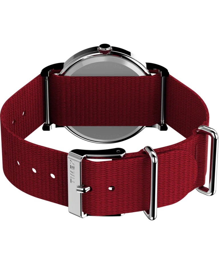 TW2R41400 Timex x Peanuts Snoopy reloj de hombre pulsera de tela 38 mm