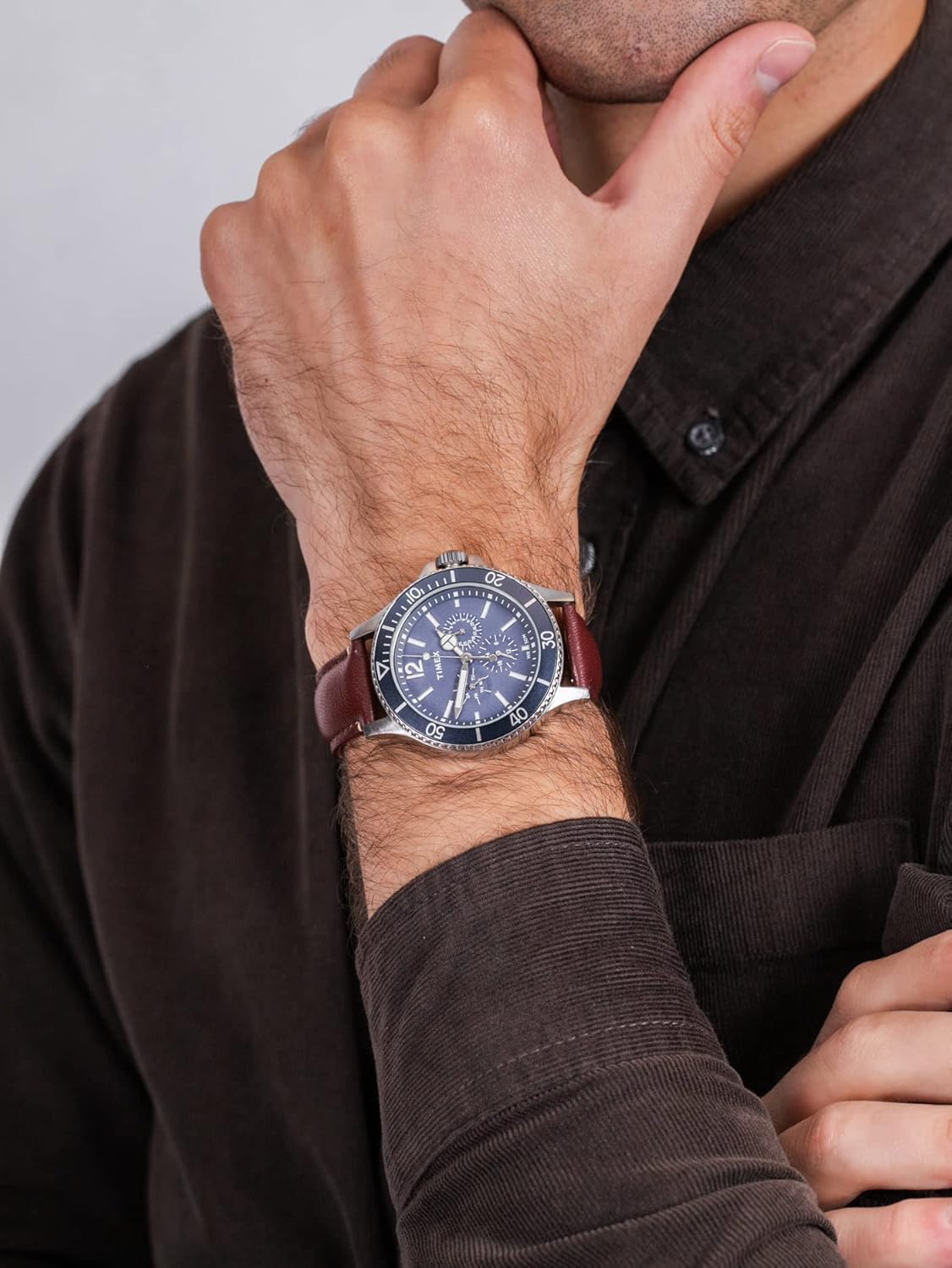 TW2U13000 Reloj Timex Harborside de caballero pulsera de cuero