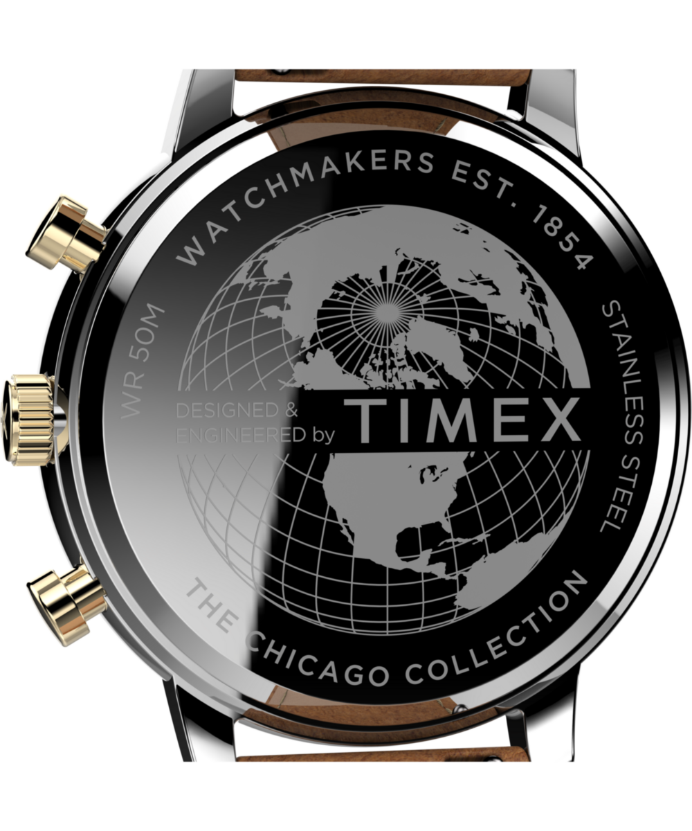 TW2U39000 Reloj Chicago Cronógrafo de hombre correa de piel
