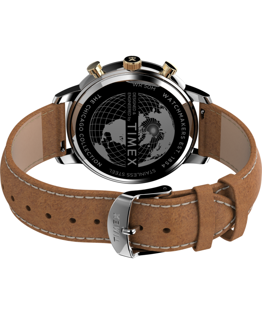 TW2U39000 Reloj Chicago Cronógrafo de hombre correa de piel
