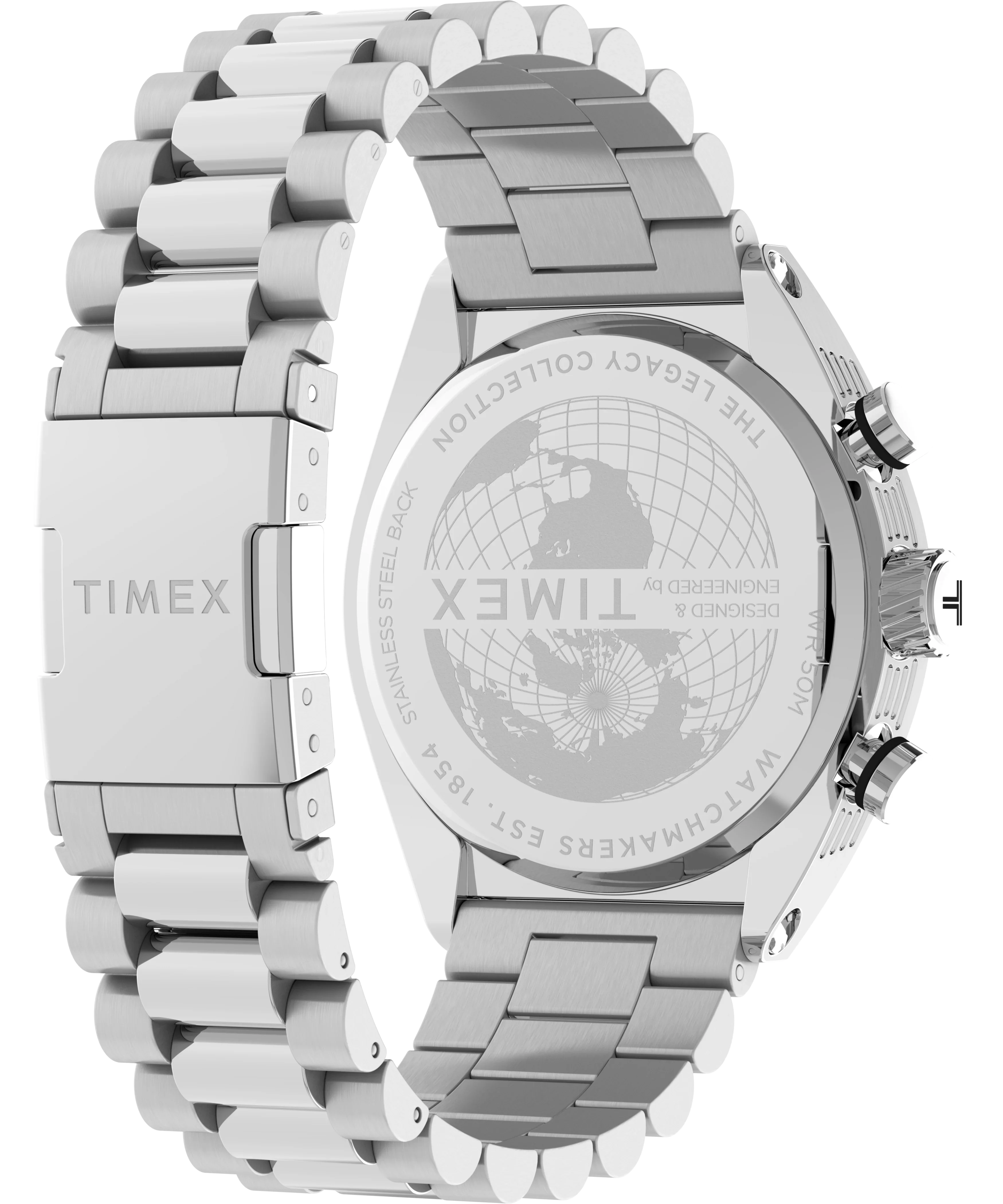 TW2W22200 Legacy Tonneau de caballero pulsera de acero inoxidable