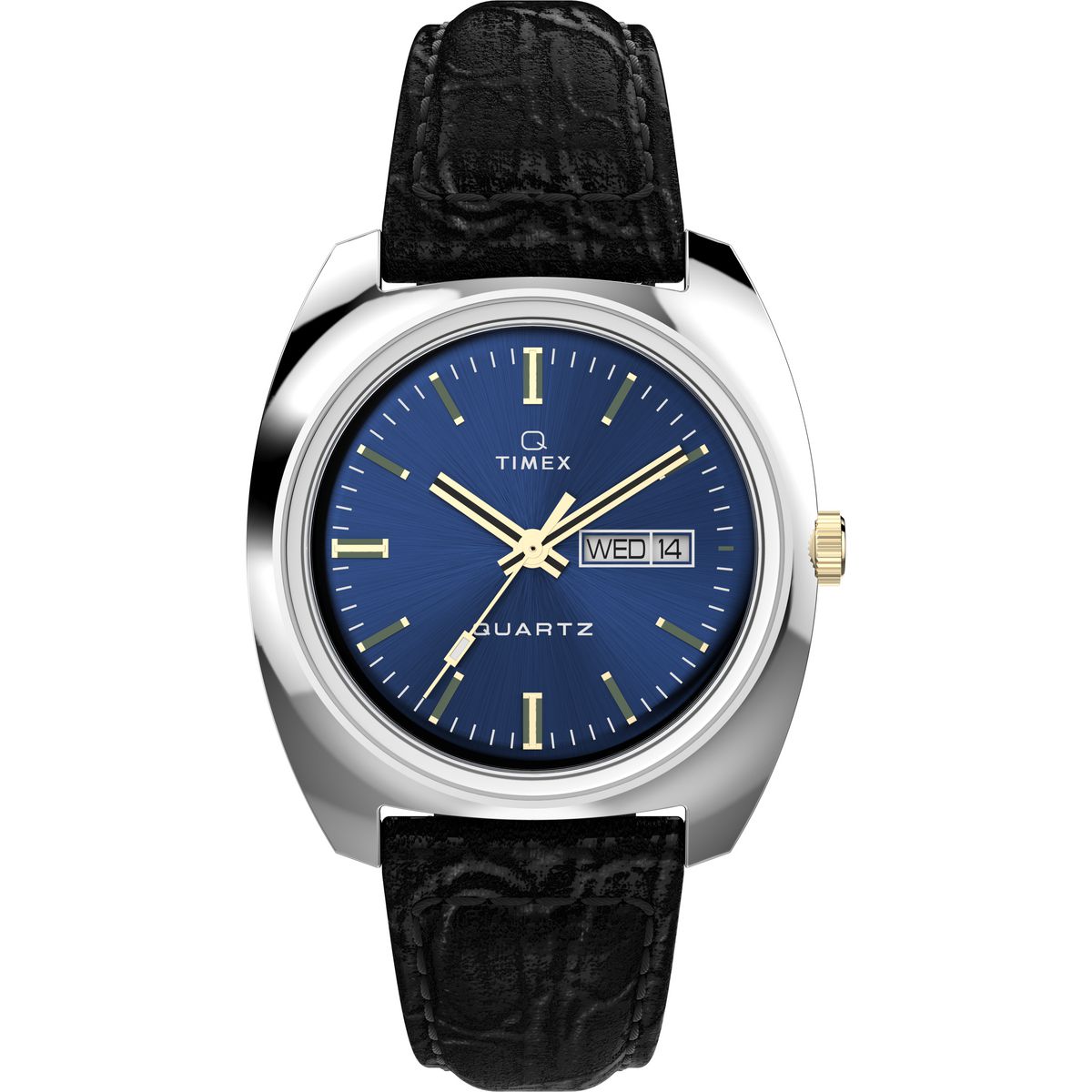 TW2W44800 Timex Q Day/Date de hombre correa de cuero