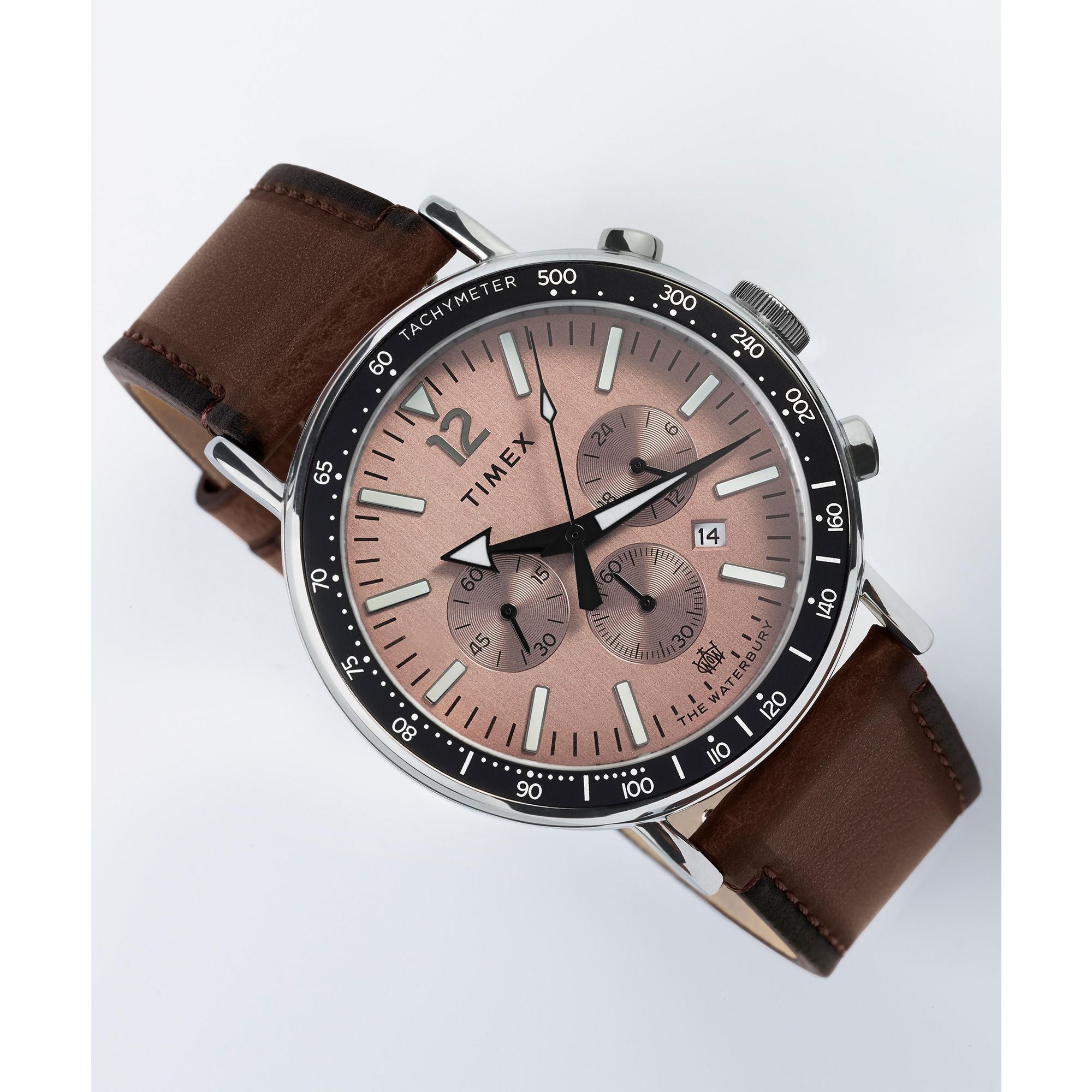 TW2W47300 Reloj Timex  Waterbury de hombre pulsera de piel 43 mm