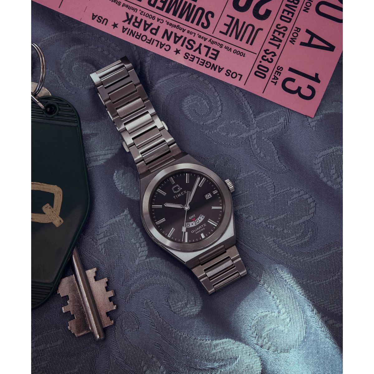 TW2Y12100 Timex Q Continental de hombre correa de metal