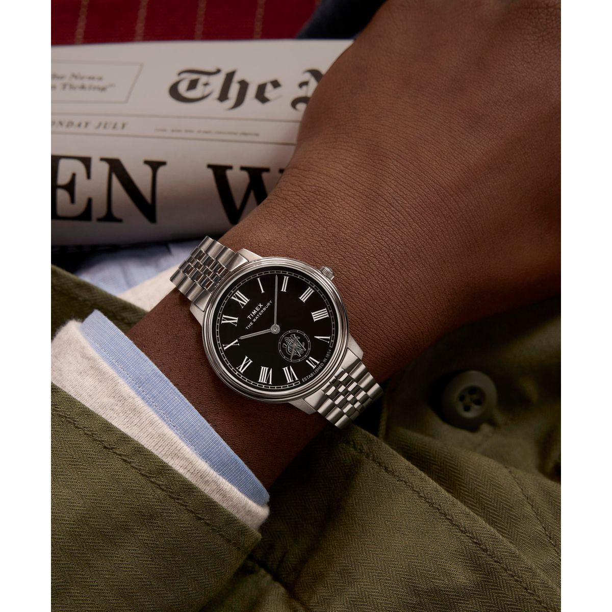 TW2Y23300 Waterbury Metropolitan de hombre correa de metal