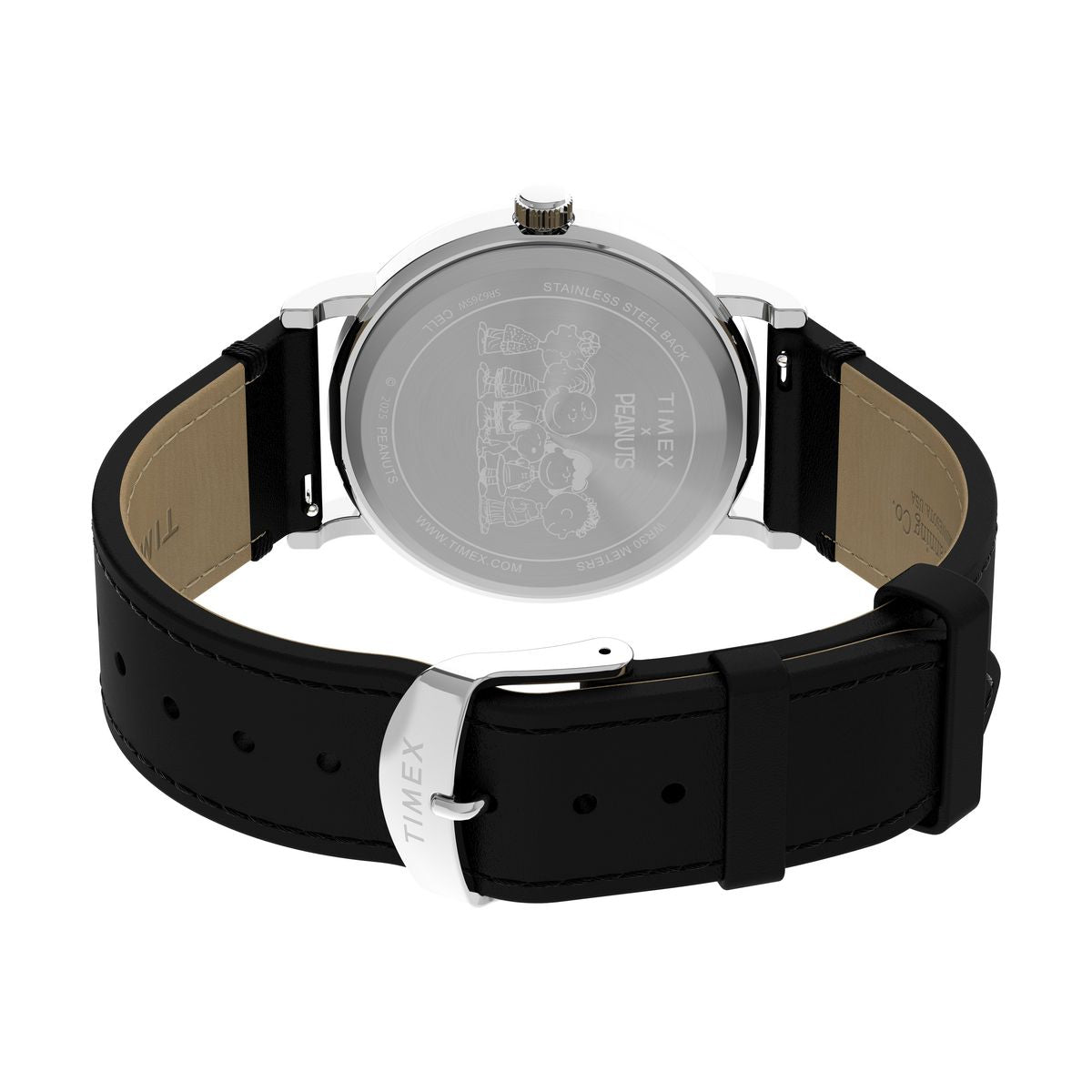 TW2Y31000 Peanuts de hombre correa de cuero Snoopy