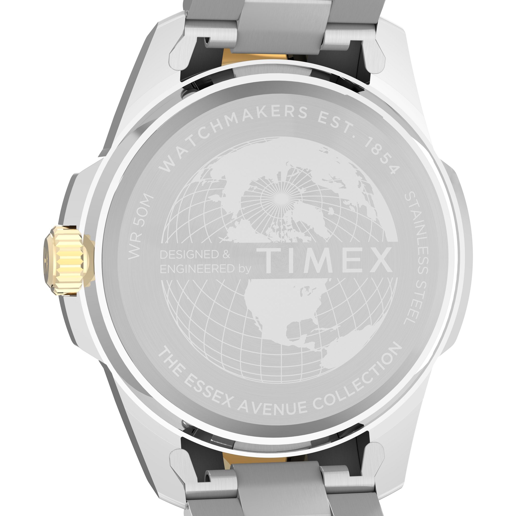 TW2Y35300 Essex Day and Date de hombre correa de metal