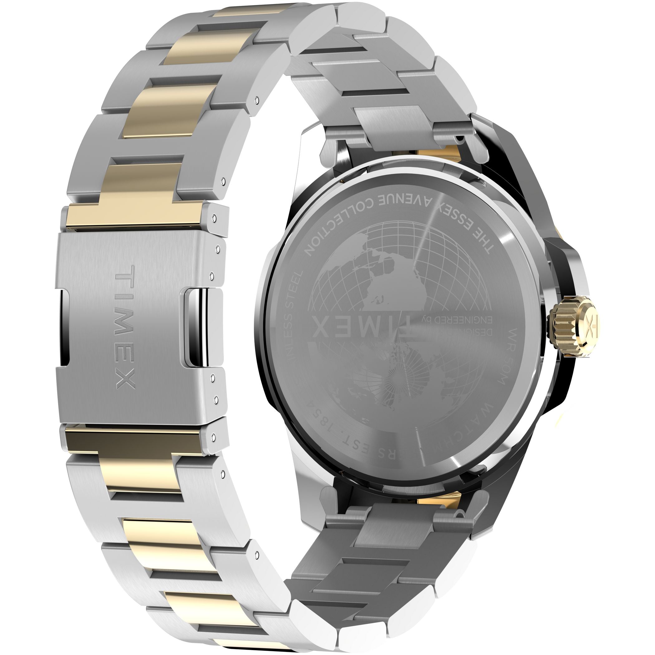 TW2Y35300 Essex Day and Date de hombre correa de metal
