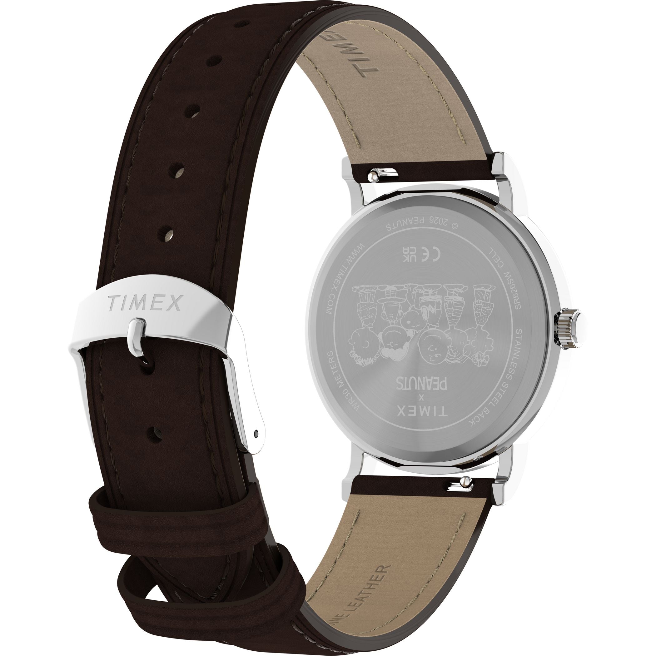 TW2Y51500 Weekender Snoopy Peanuts de hombre correa de cuero