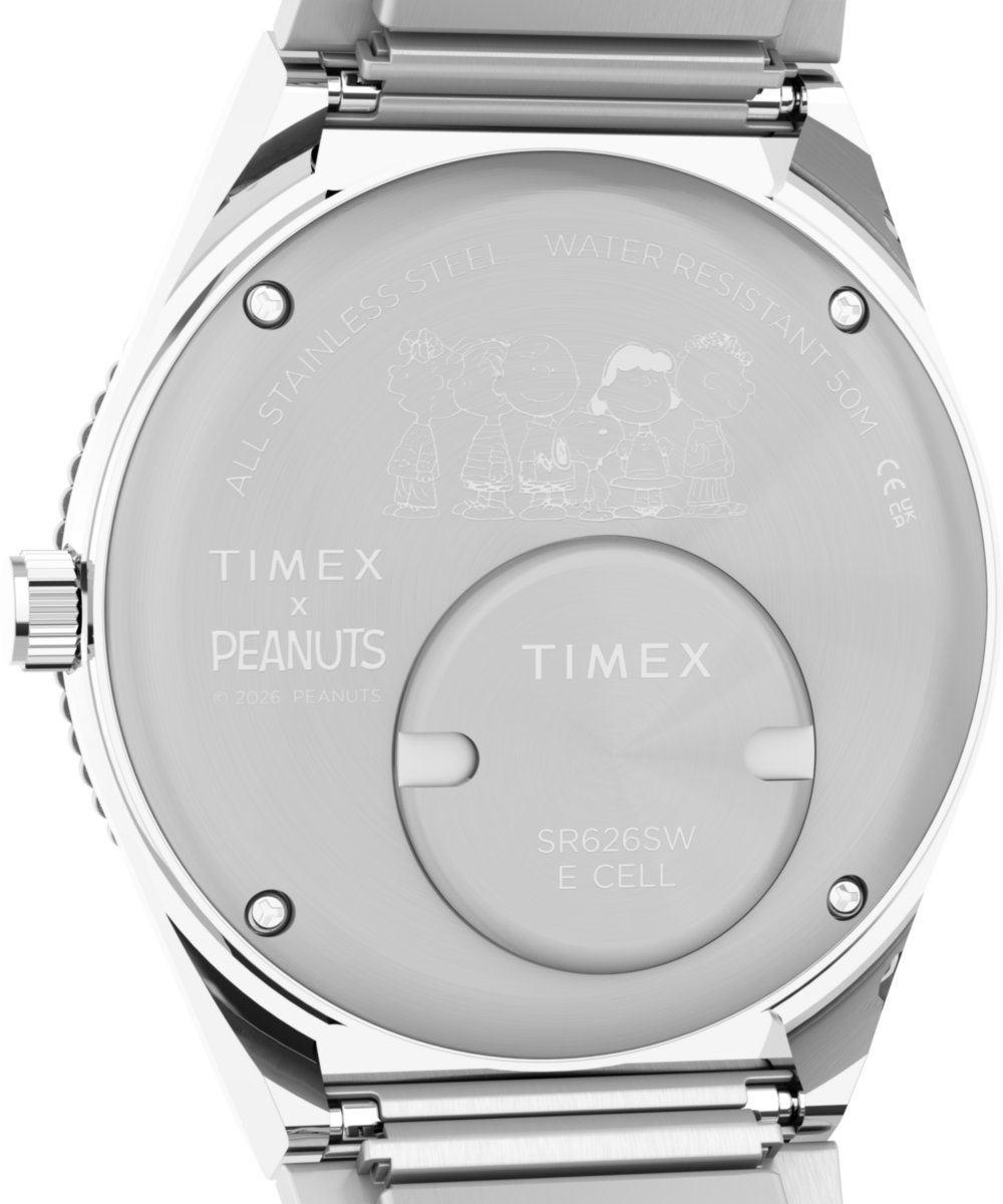 TW2Y52700 Timex Q Snoopy Peanuts de dama banda de metal
