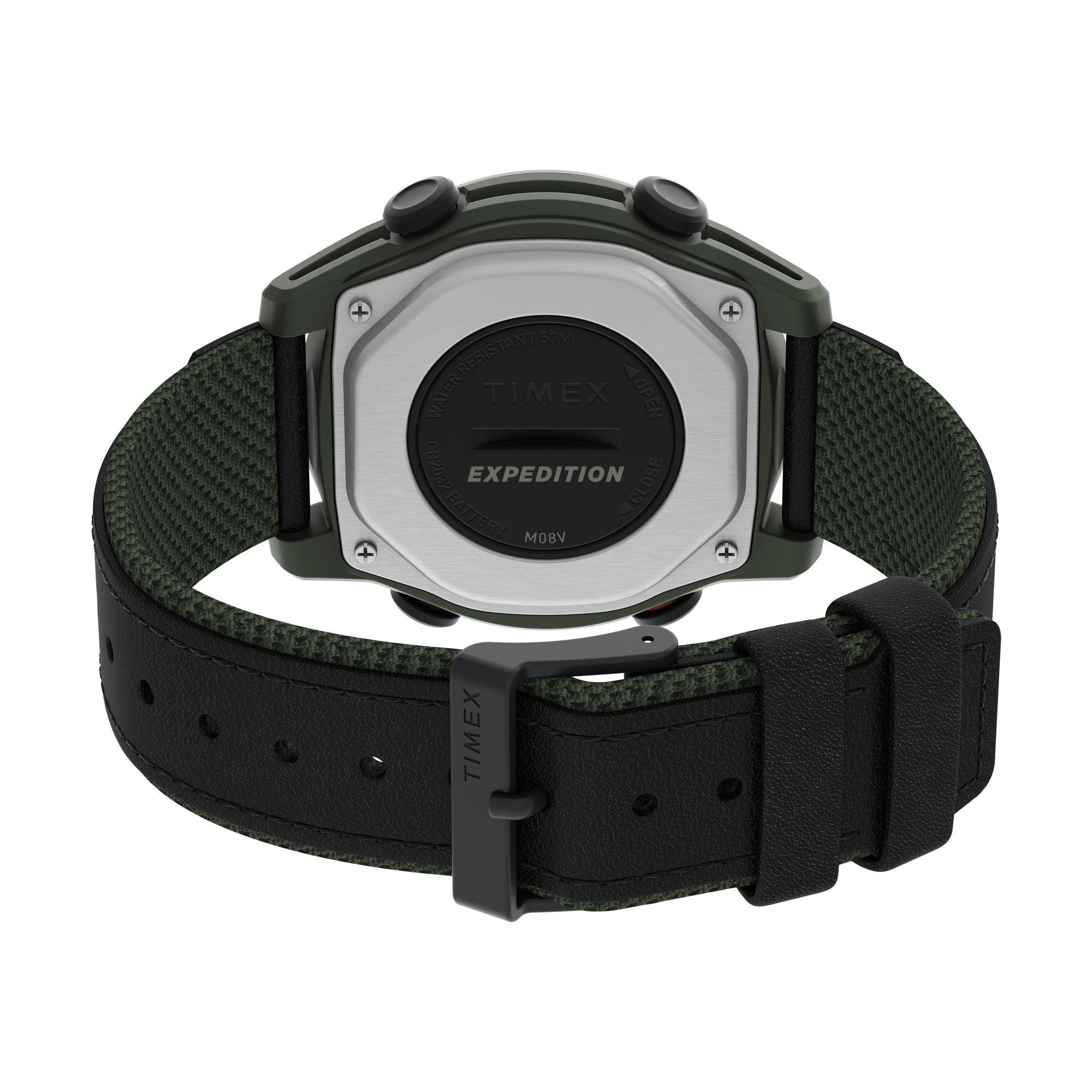 TW4B27000 Expedition Trailblazer de hombre pulsera de cuero 43 mm